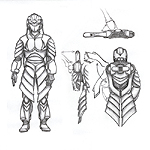 Anime style armor designs