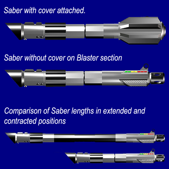 Lightsaber Design I was toying with in trueSpace